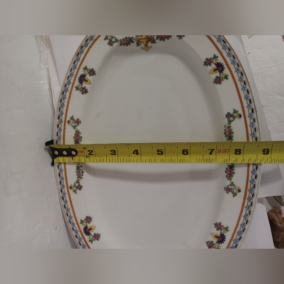 Rare Vintage TK Thuny 12" Octagon Meat Platter Serving Czechoslovakia  Porcelain - Picture 4 of 5